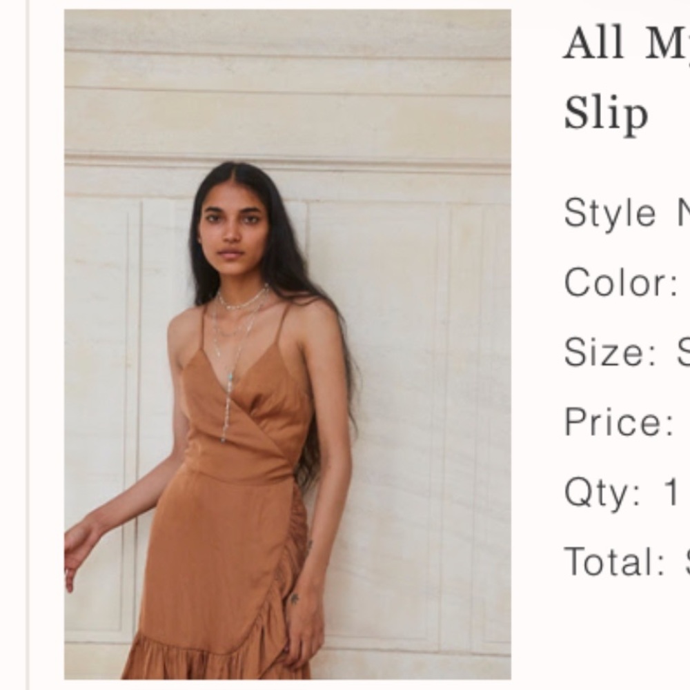 Free People all my love shine slip